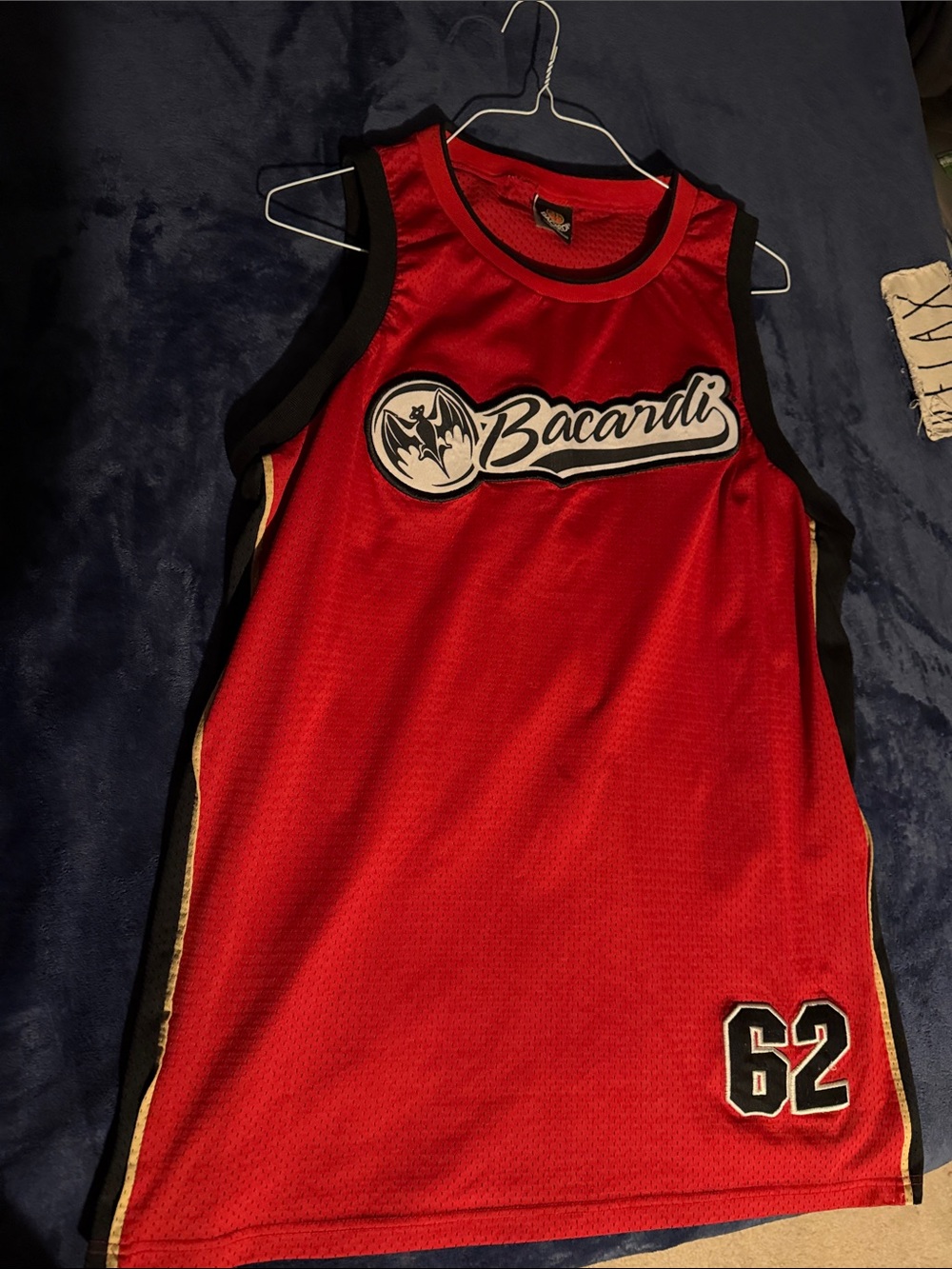 Bacardi Red Mesh Sports Jersey Tank